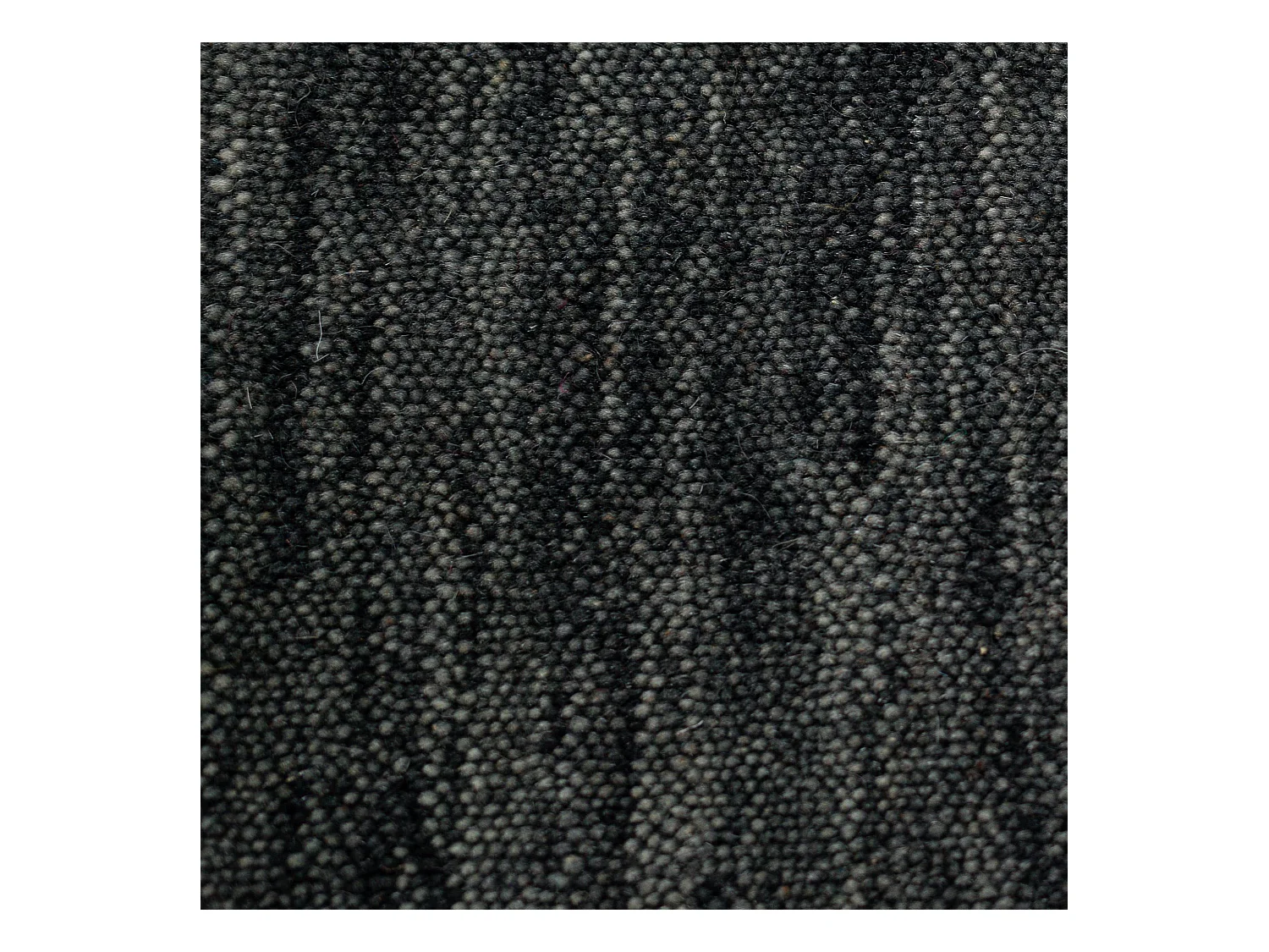 Handgewebter UNI Teppich 190x290 cm Dunkelgrau Holi