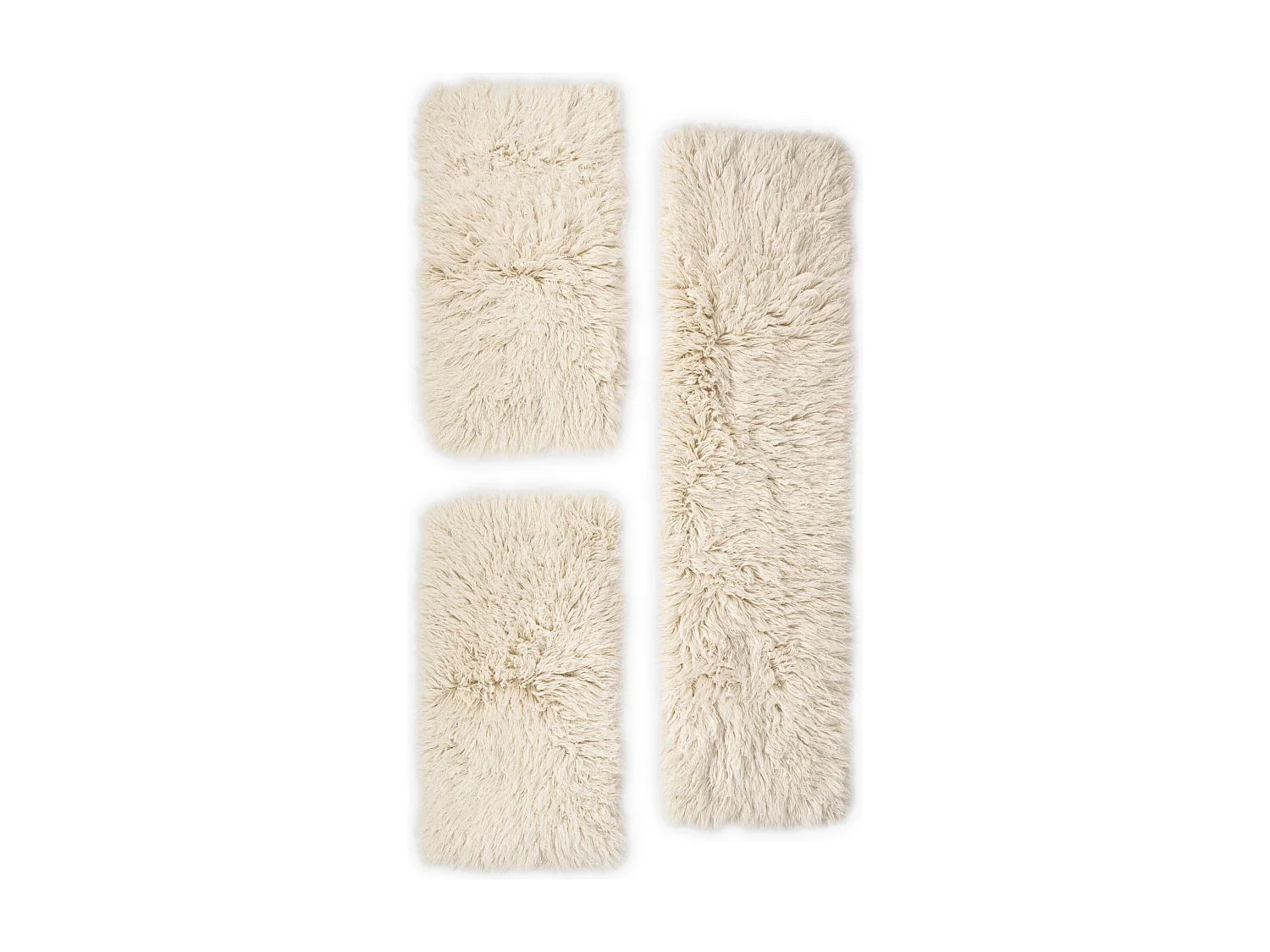 Tapis Flokati provenant de Grèce 70x620 cm natural Flokos XXL