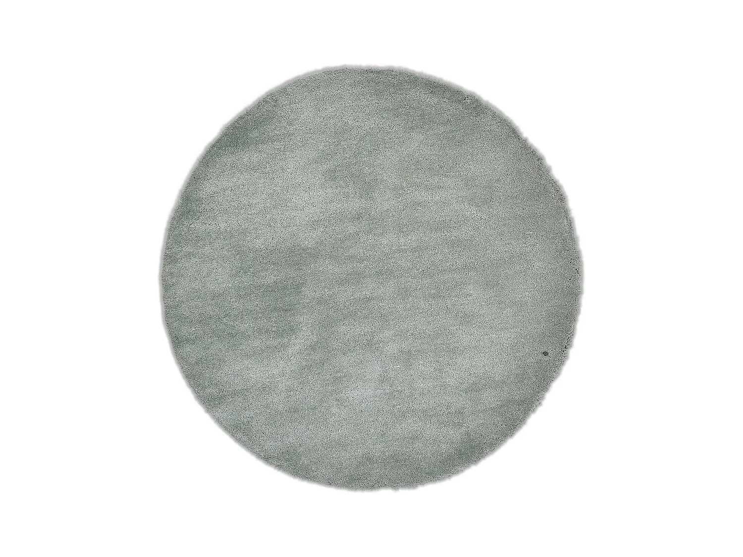 Tapis Shaggy tufté à la main 100x100 cm menthe Cozy