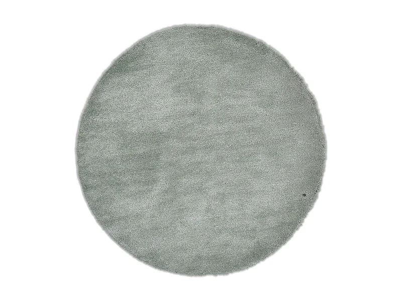 Tapis Shaggy tufté à la main 100x100 cm menthe Cozy