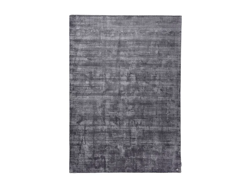 Alfombra de viscosa tejida a mano 190x290 cm Antracita Shine