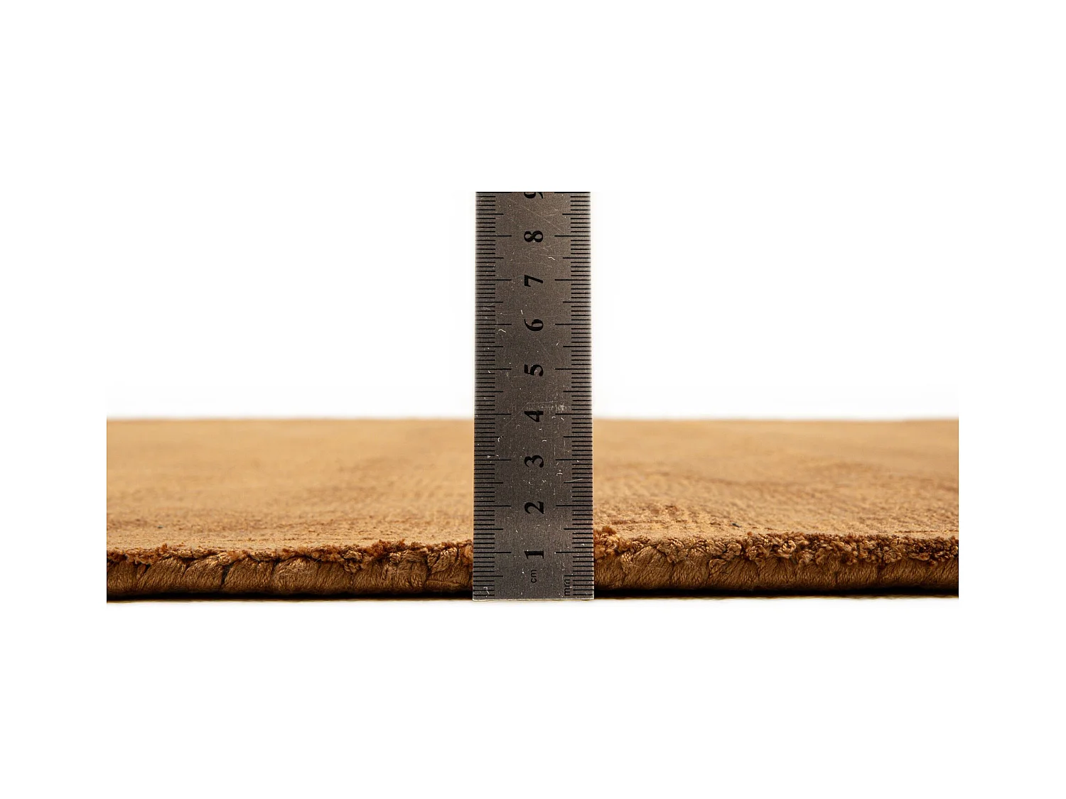 Handgewebter Viskoseteppich 160x230 cm Ocker Shine