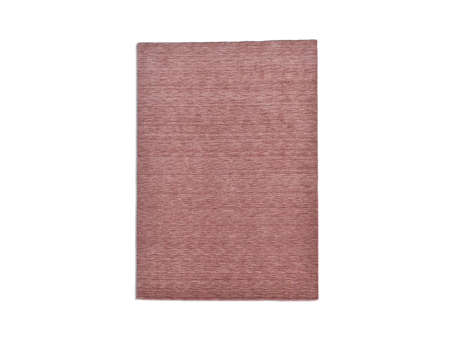 Handgewebter UNI Teppich 140x200 cm Rose Holi