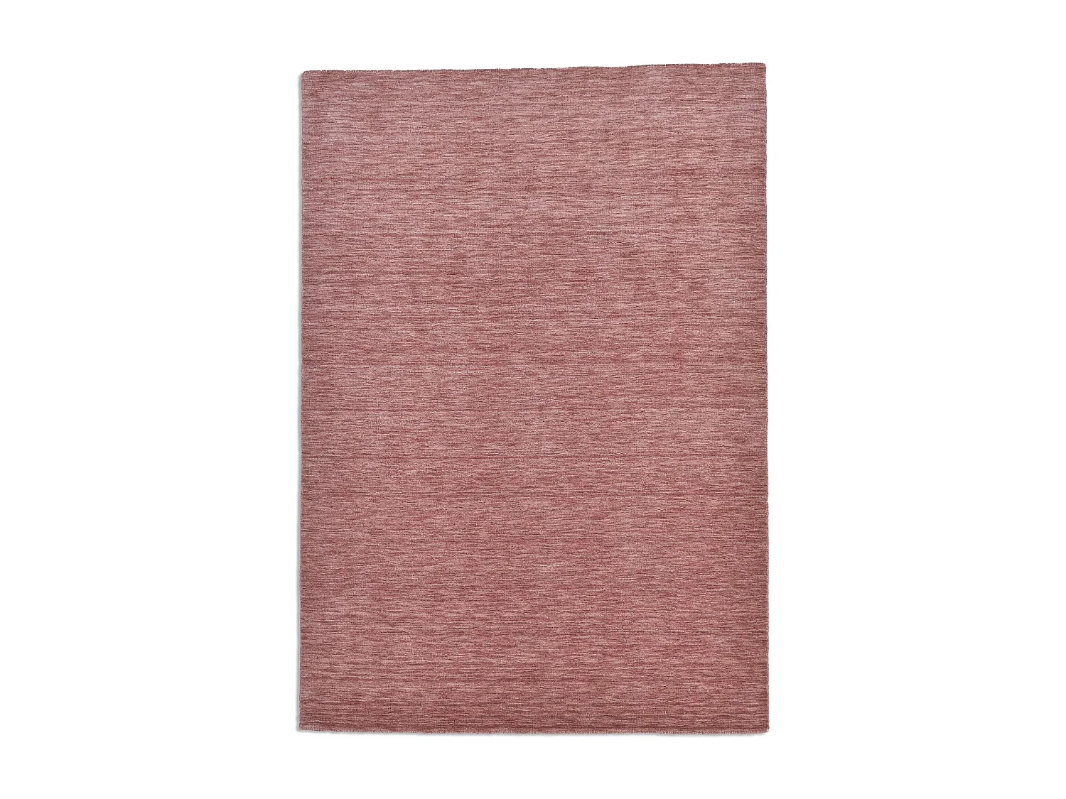 Handgewebter UNI Teppich 140x200 cm Rose Holi