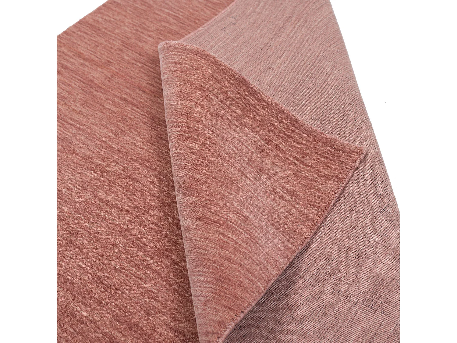 Tapis UNI tissé à la main  140x200 cm bois de roses Holi