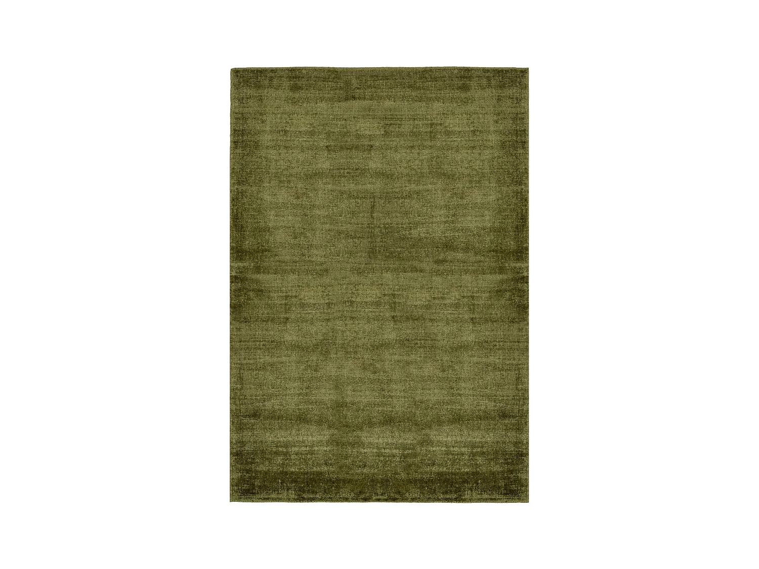 Handgewebter Viskoseteppich 65x135 cm Moos Shine