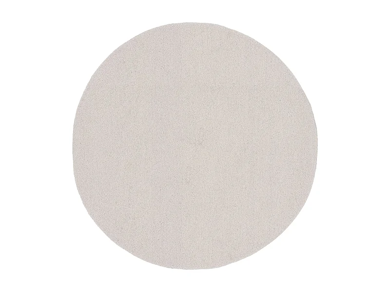 Tappeto in lana tuftato a mano in stile berbero 150x150 cm bianco naturale Royal Berber