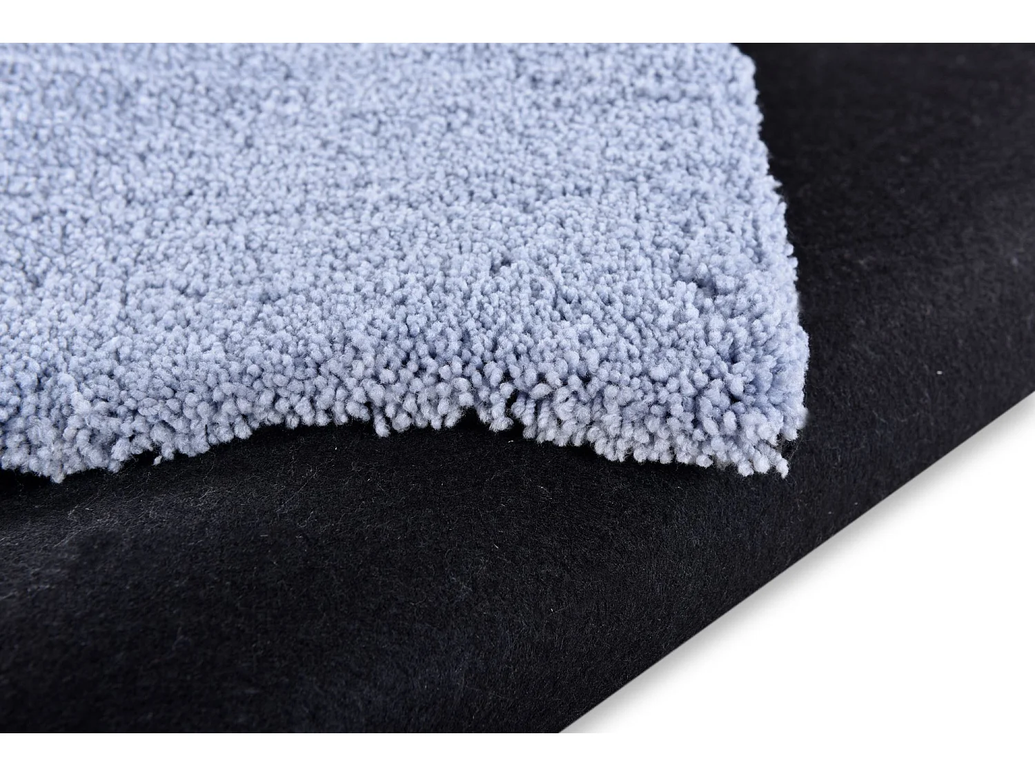 Tapis Shaggy tufté à la main 140x200 cm bleu clair Cozy