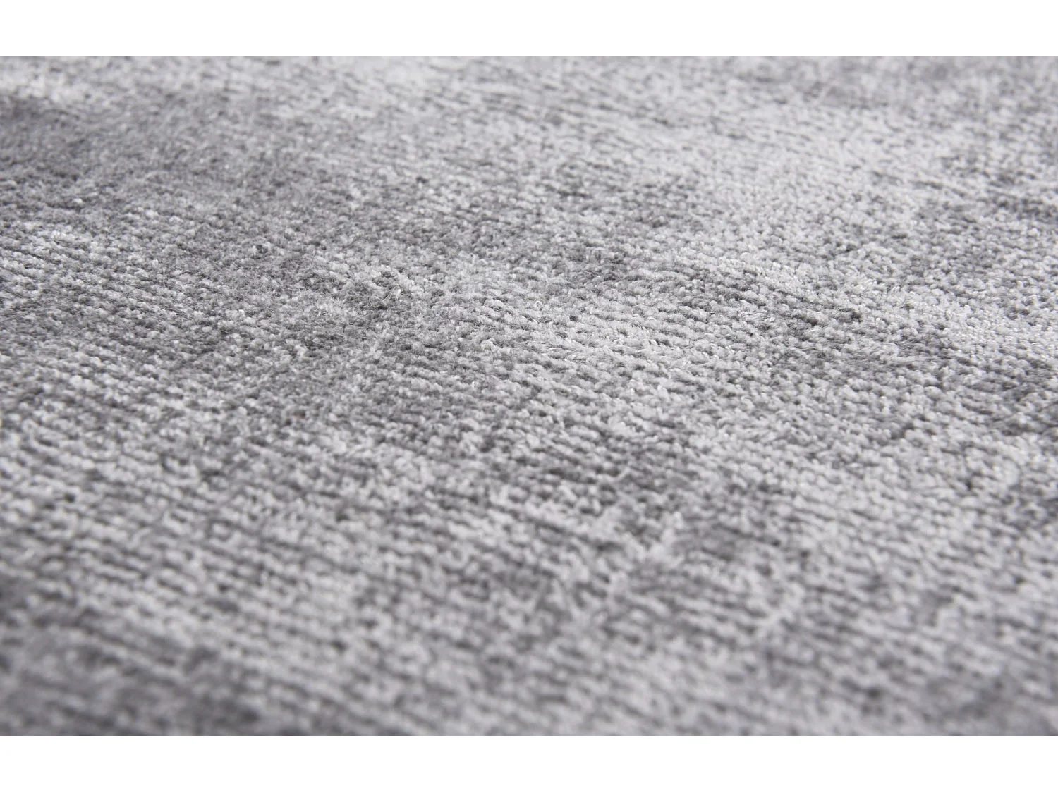 Handgewebter Viskoseteppich 140x200 cm Grau Shine