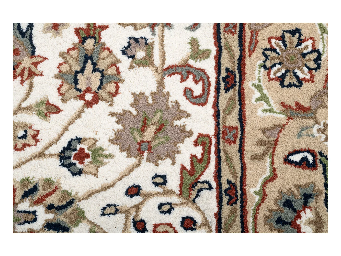 Handgetufteter Orientteppich aus Wolle 250x350 cm Beige Royal Orient