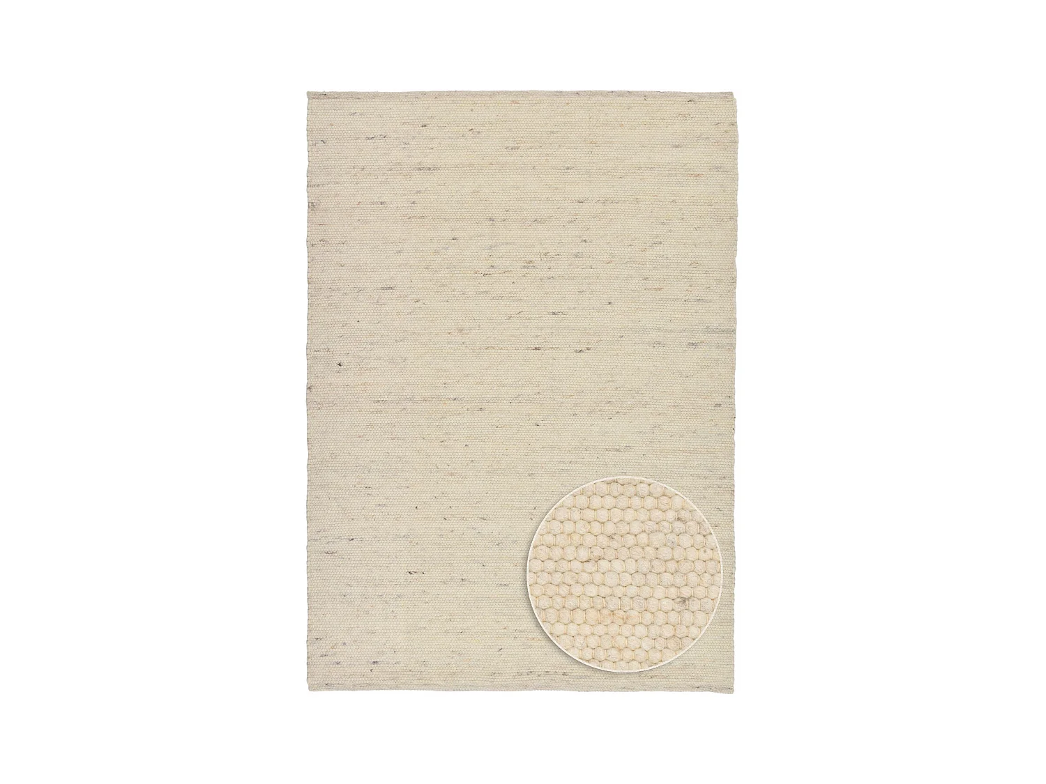 Tapis en laine réversible tissé à la main 140x200 cm natural Alpen