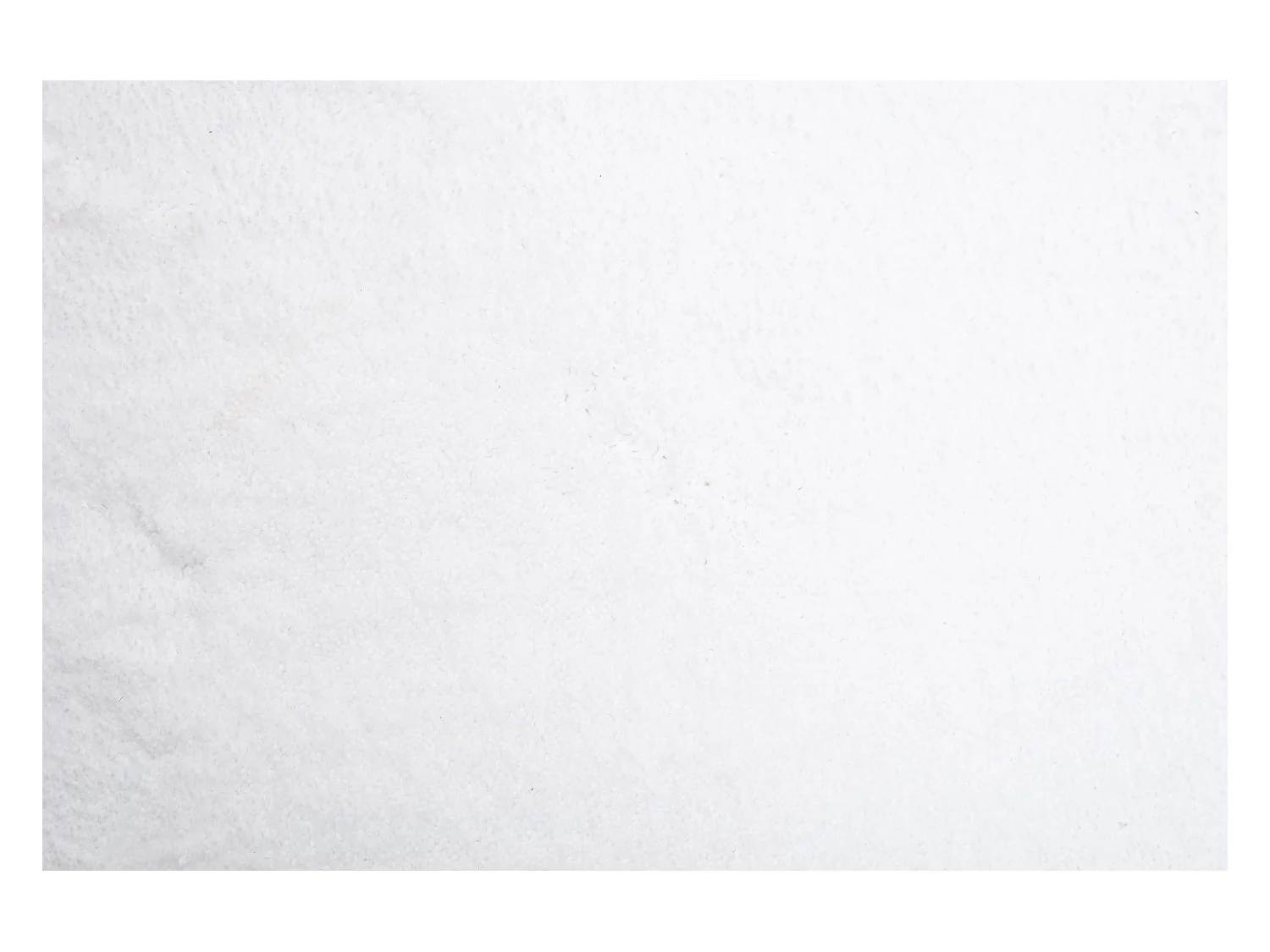 Tapis Shaggy tufté à la main 85x155 cm blanc Cozy