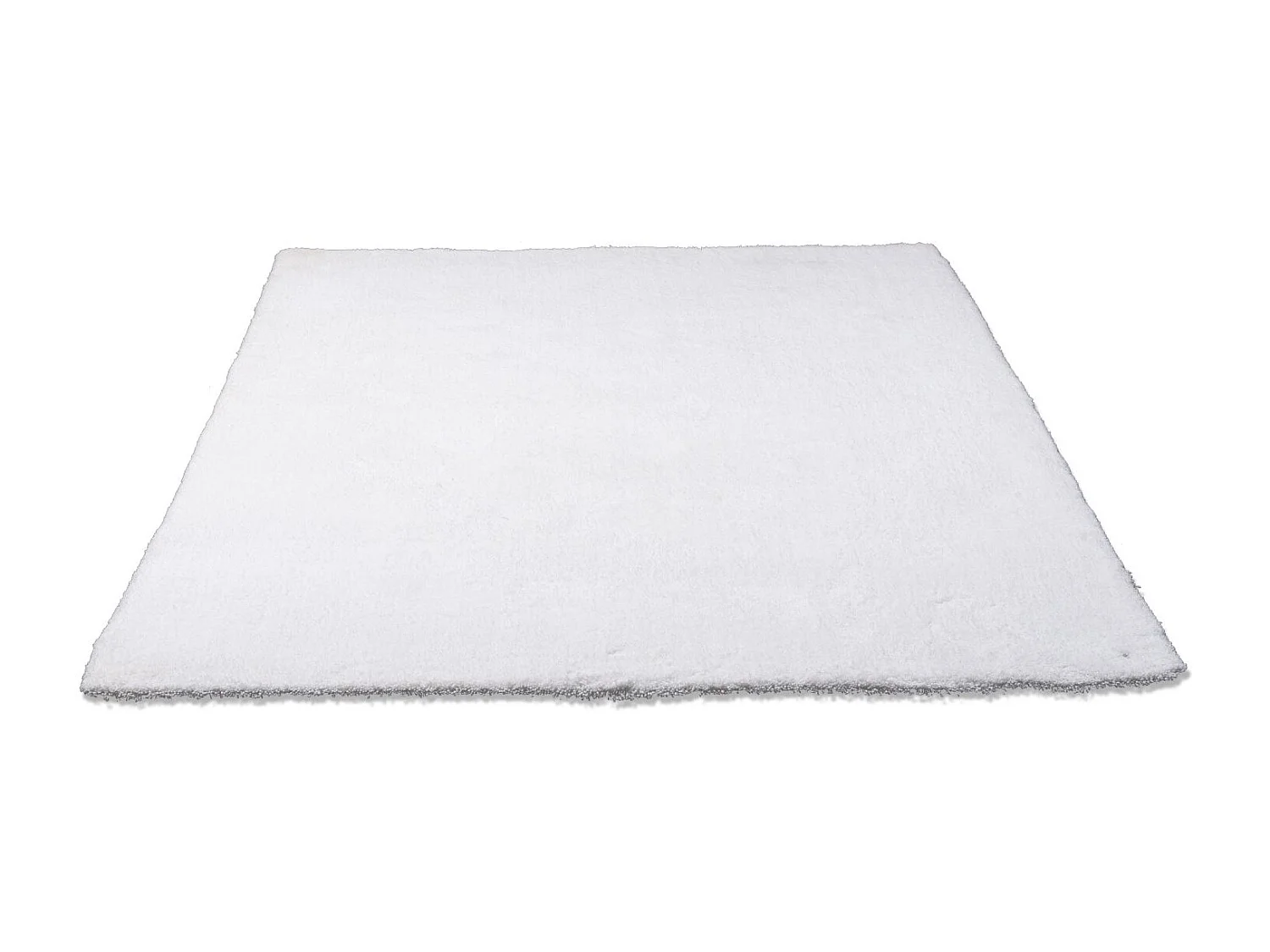Tapis Shaggy tufté à la main 85x155 cm blanc Cozy
