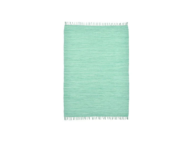 Baumwollteppich handgewebt und wendbar 160x230 cm Mint Happy Cotton