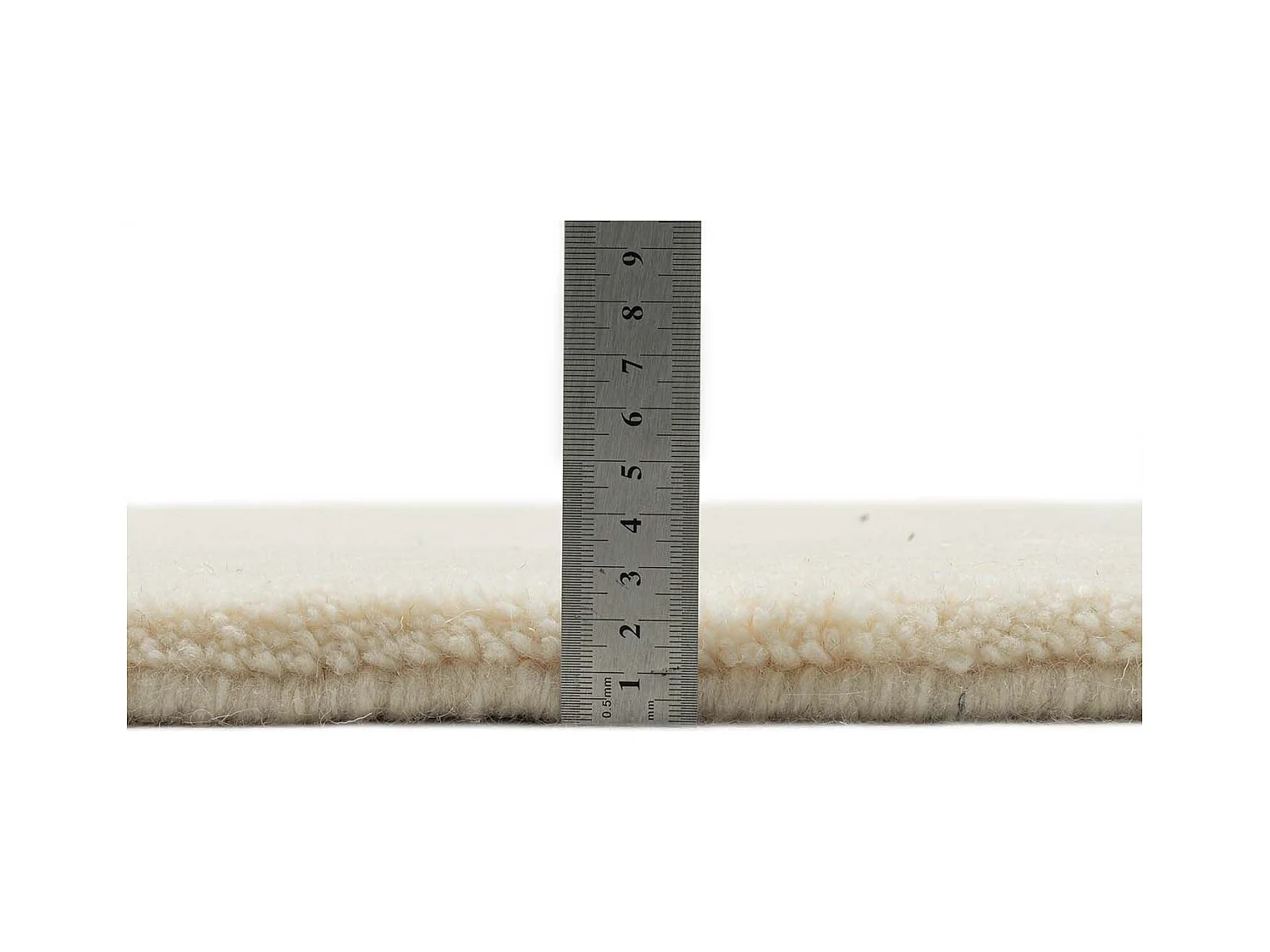 Handgeknüpfter Berberteppich aus Wolle 70x240 cm Weiß Imaba Super