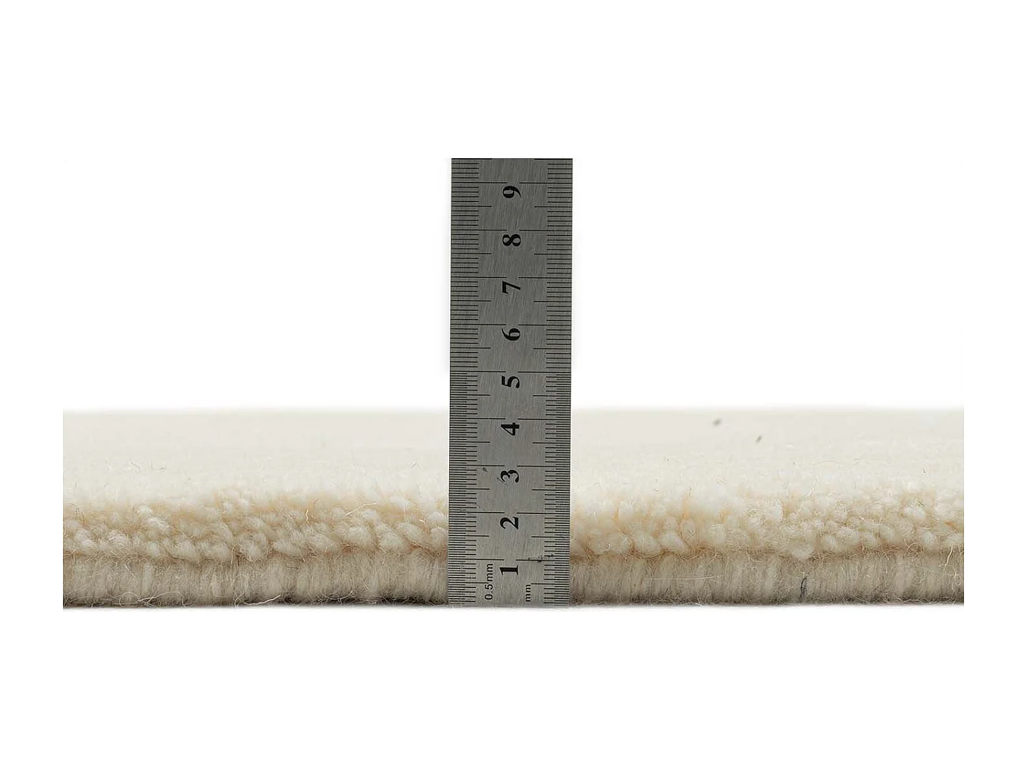 Tapis berbère noué à la main en laine 70x240 cm blanc Imaba Super