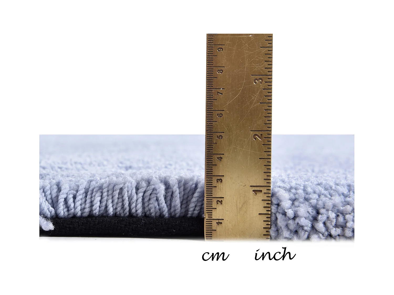 Tapis Shaggy tufté à la main 85x155 cm bleu clair Cozy