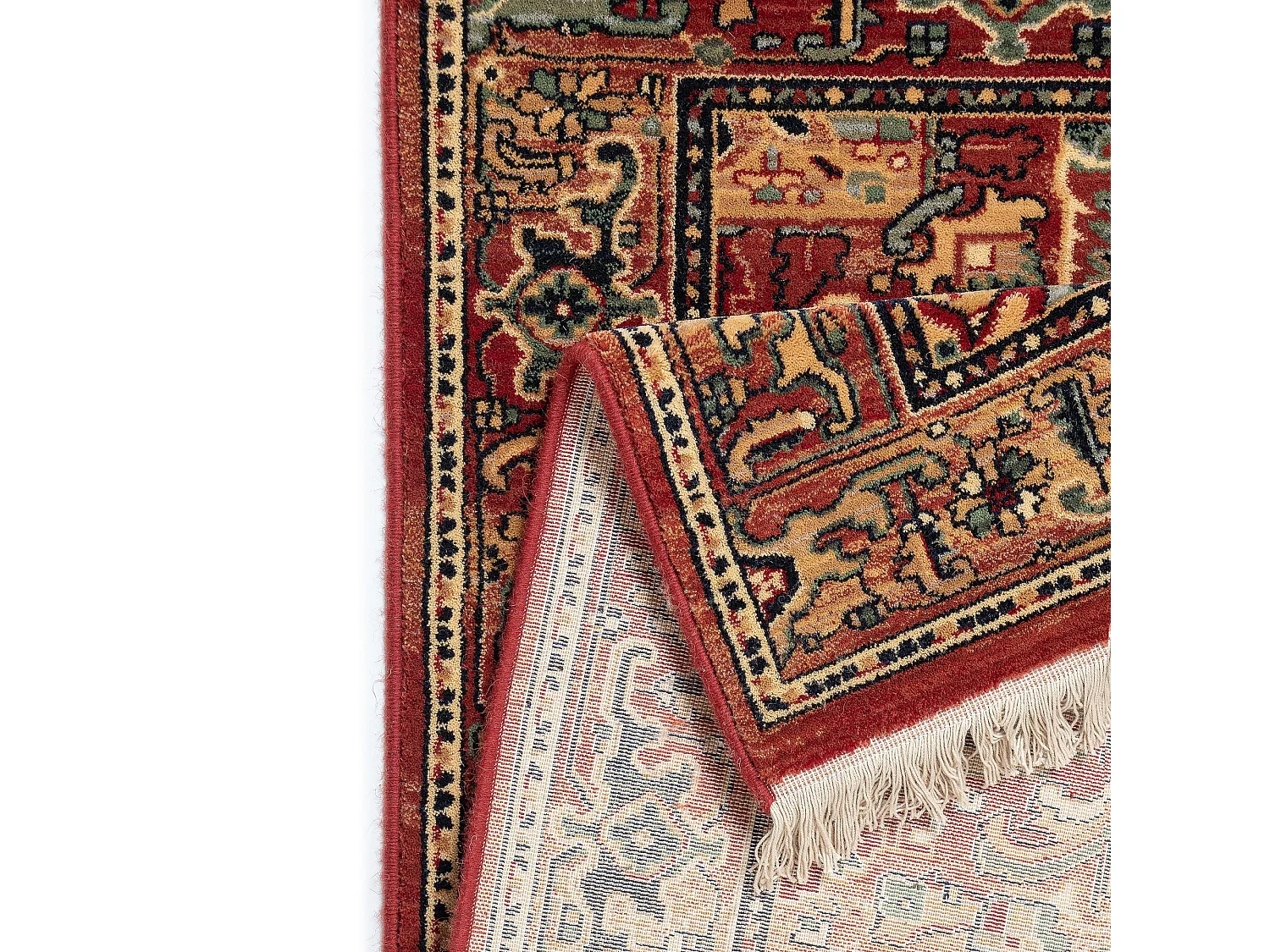 Tapis d'Orient tissé en laine  160x230 cm rouge multi Saharna