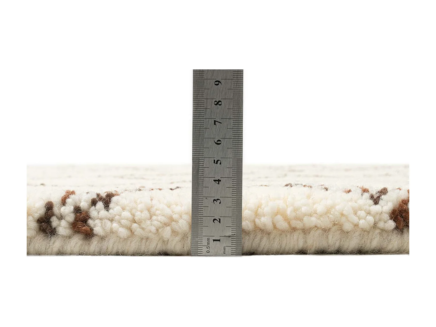 Handgeknüpfter Berberteppich Marmoucha 70x140 cm Schwarz/ Weiß Marmoucha