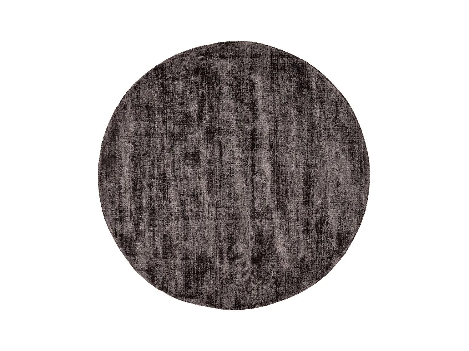 Tappeto tessuto a mano in viscosa 120x120 cm antracite Star