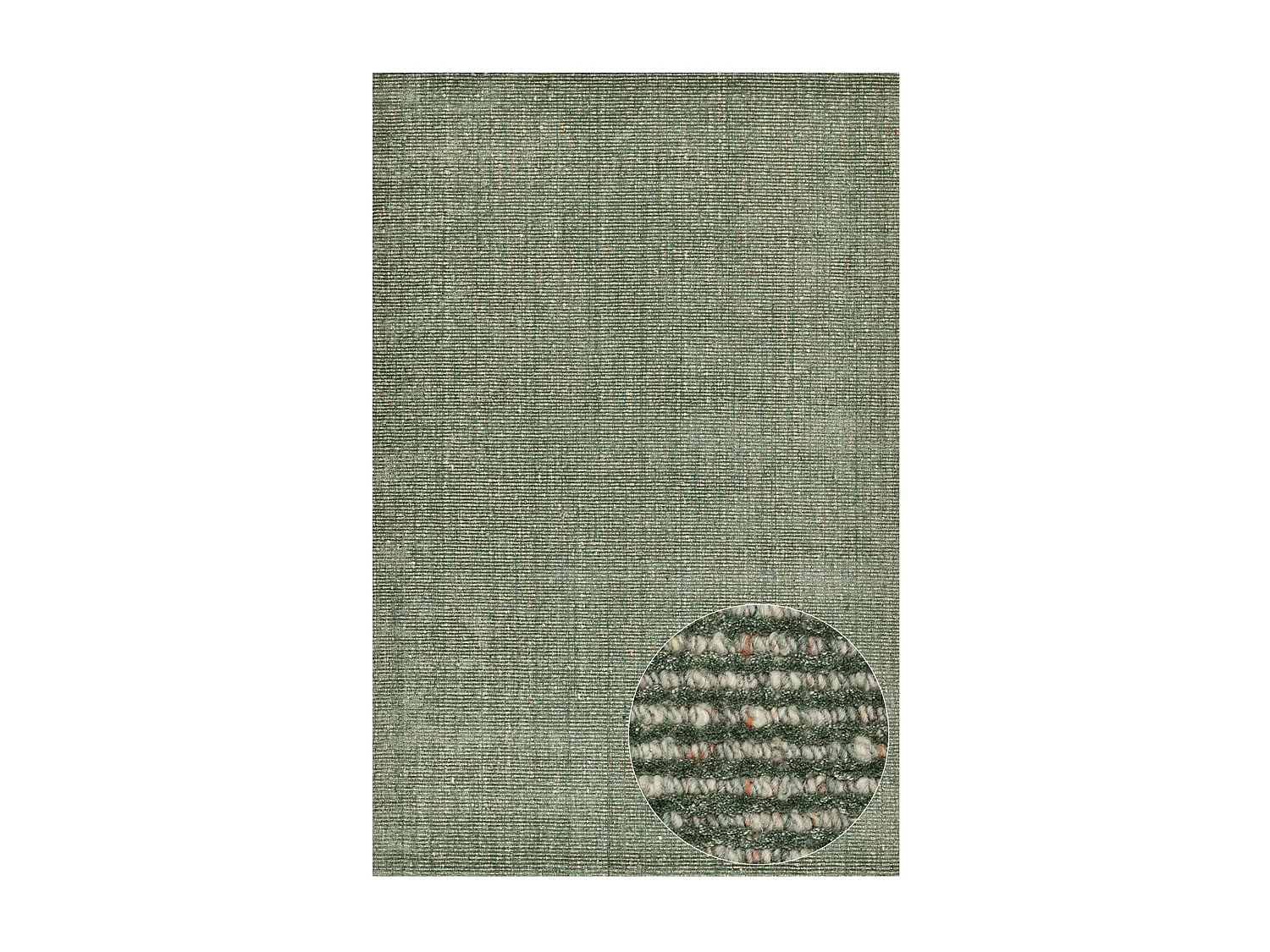 Tapis UNI rayé en viscose et laine 70x140 cm vert Venus