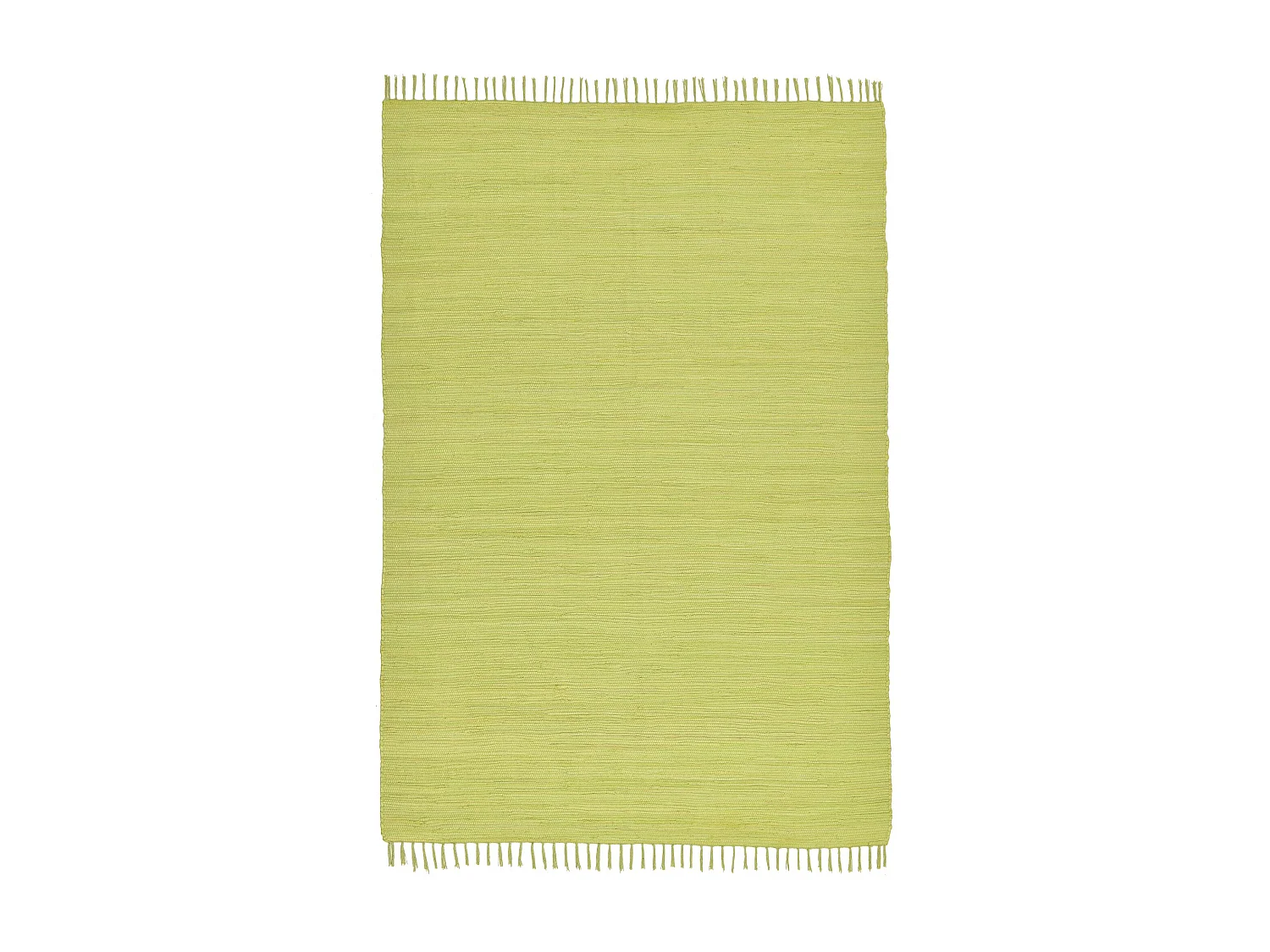 Katoenen tapijt, handgeweven en omkeerbaar 120x180 cm groen Happy Cotton