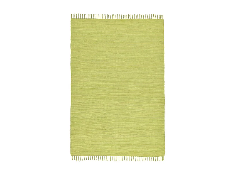 Katoenen tapijt, handgeweven en omkeerbaar 120x180 cm groen Happy Cotton