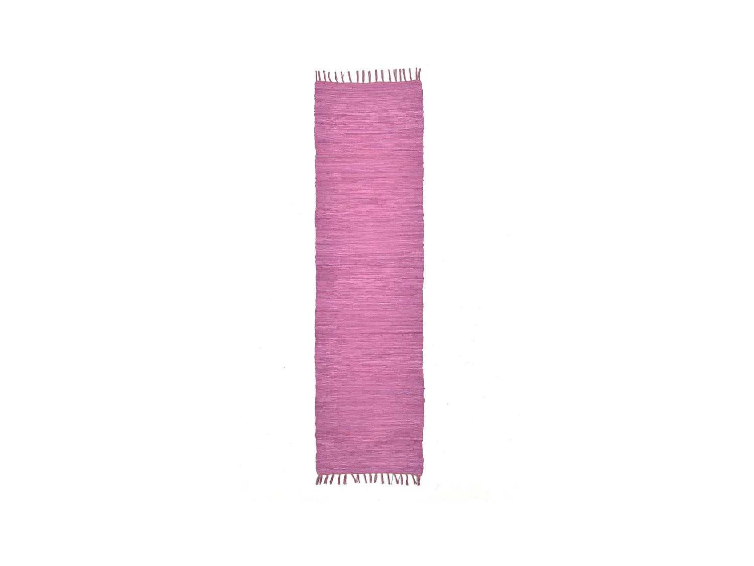 Baumwollteppich handgewebt und wendbar 70x250 cm Fuchisa Happy Cotton