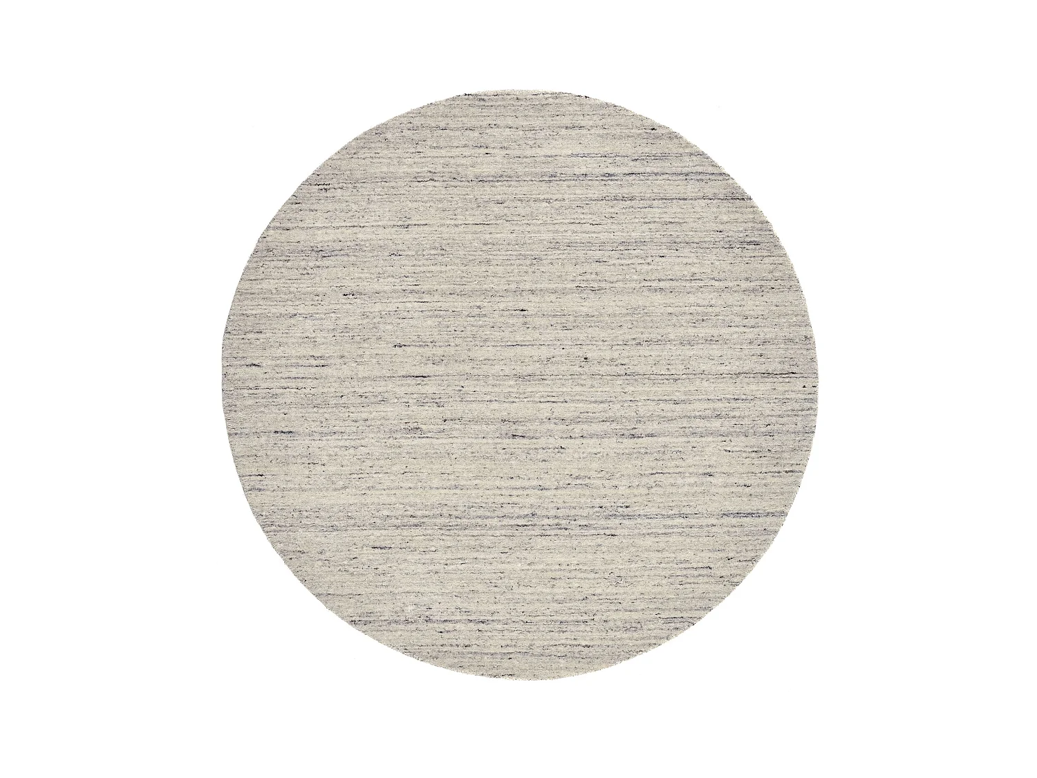 Alfombra de lana UNI tejida a mano 150x150 cm Gris natural Pure