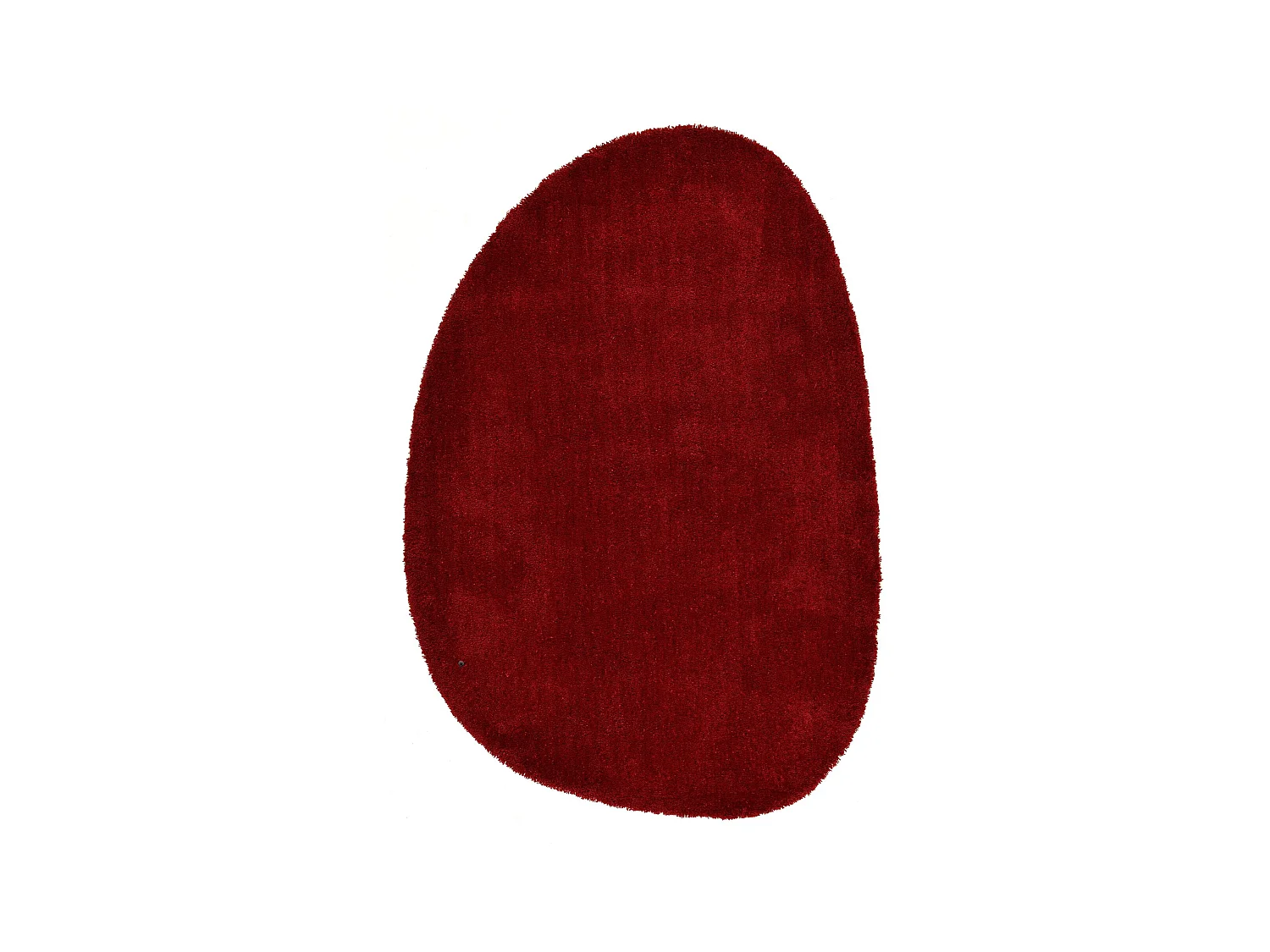 Handgetufteter Shaggyteppich 135x200 cm Rot Cozy