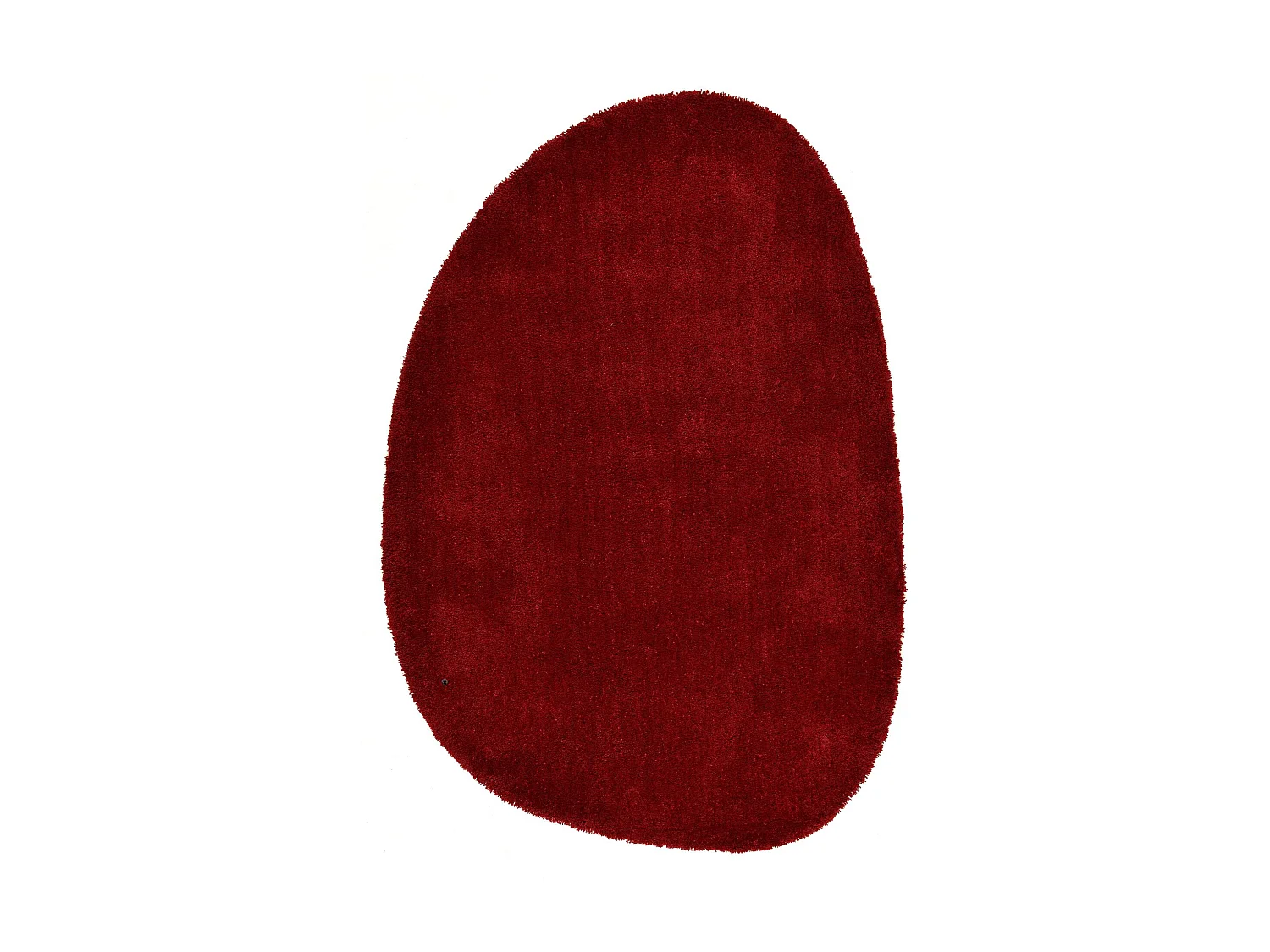 Tapis Shaggy tufté à la main 135x200 cm rouge Cozy