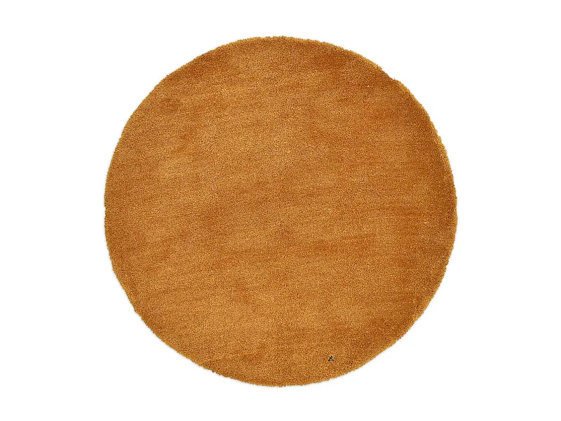 Tapete felpudo tufado à mão 100x100 cm ouro Cozy