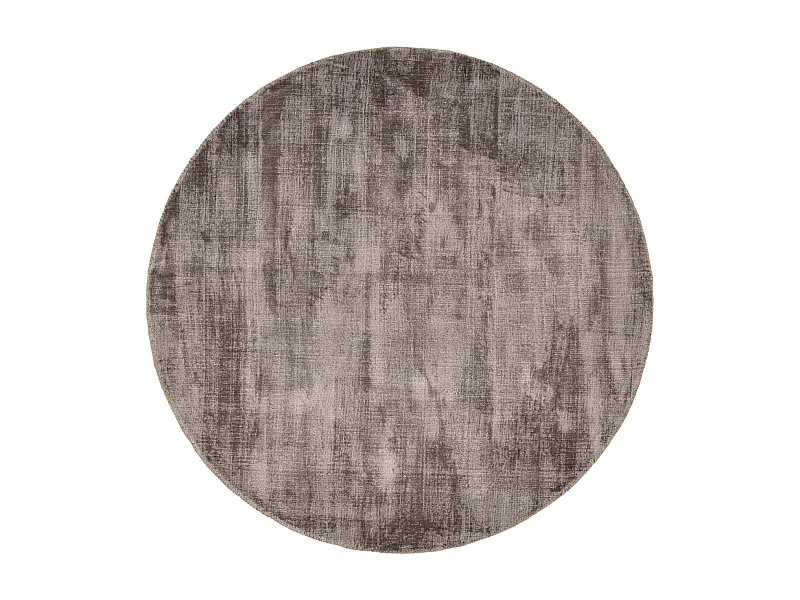 Tappeto tessuto a mano in viscosa 190x190 cm grigio Star