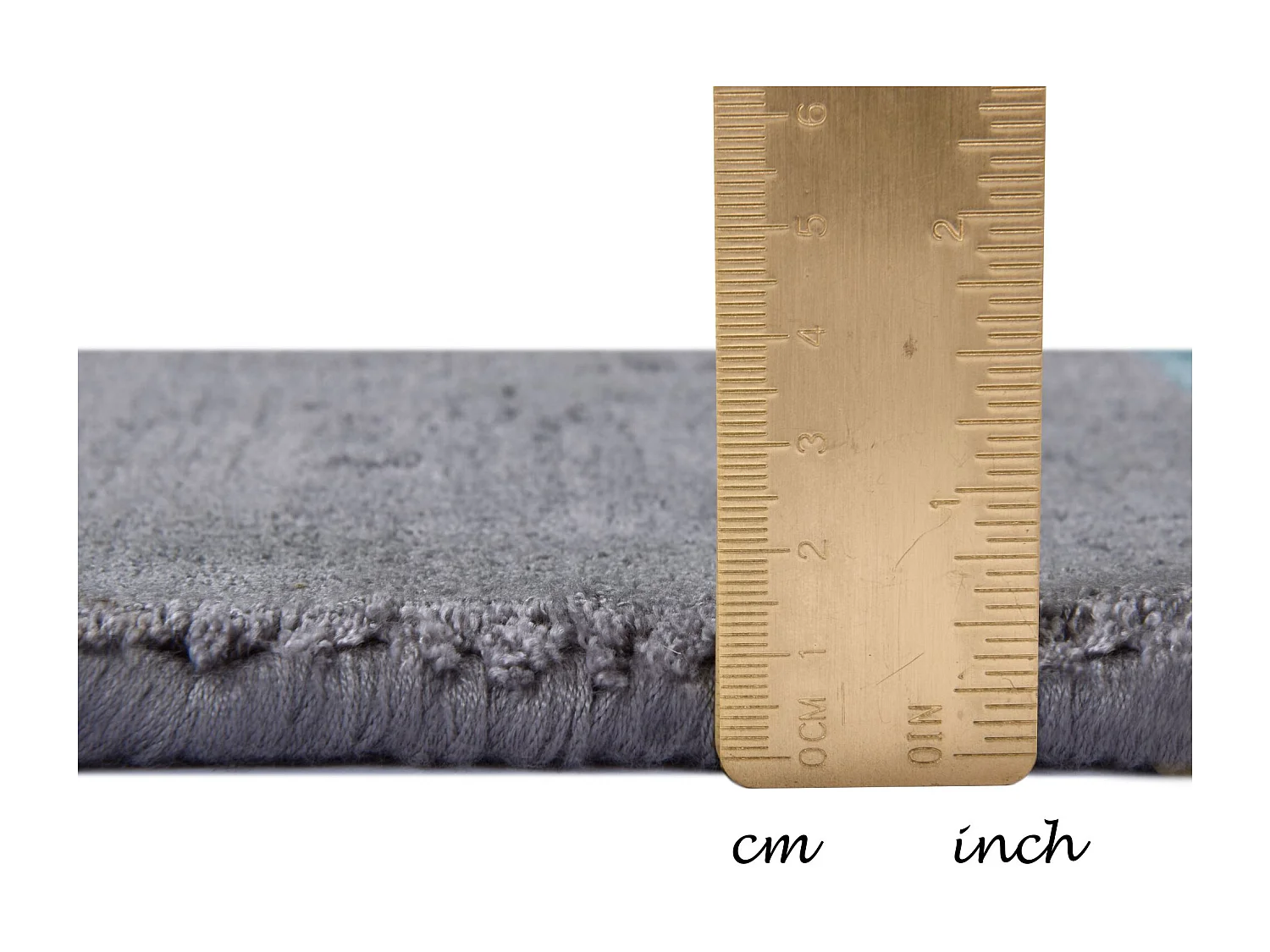 Tapis en viscose tissé à la main 65x135 cm anthracite Shine