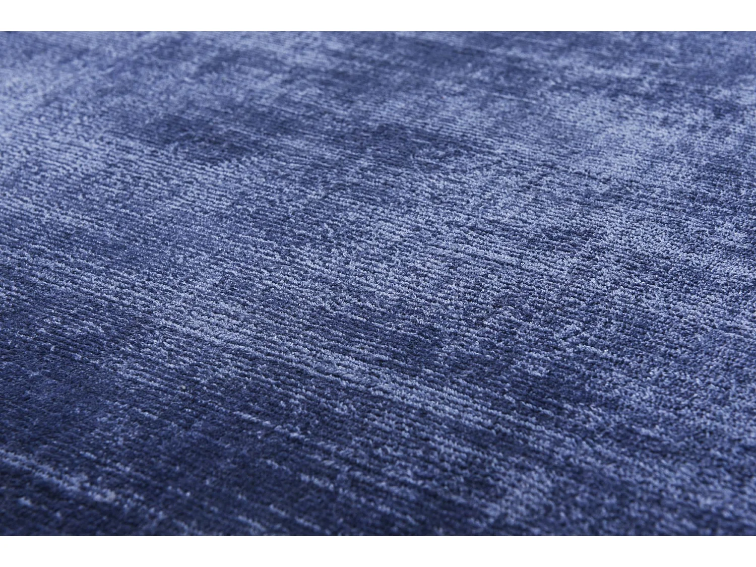 Tapis en viscose tissé à la main 160x230 cm bleu Shine