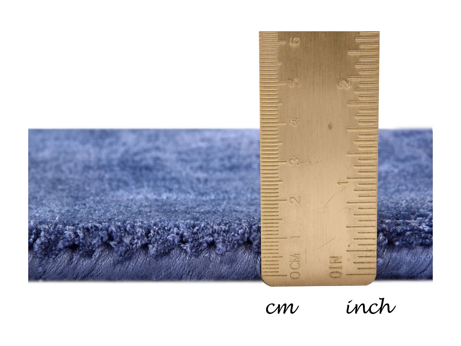 Tapis en viscose tissé à la main 160x230 cm bleu Shine