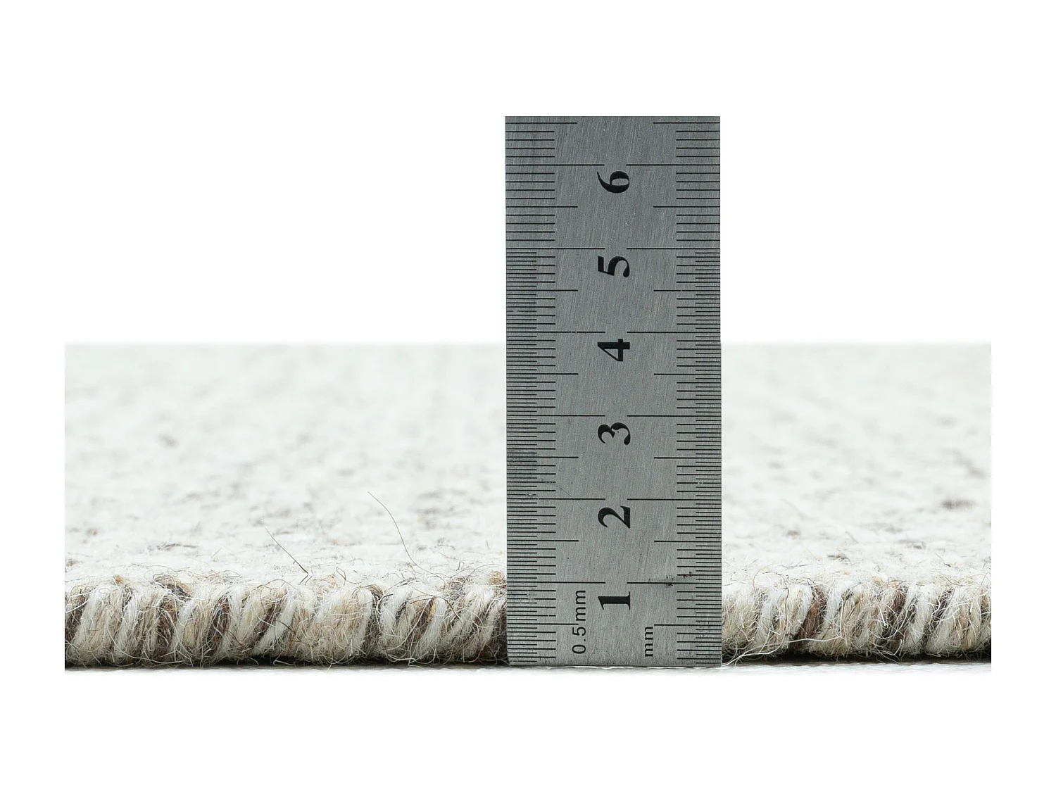 Tapis en laine de style scandinave 80x150 cm natural beige Trondheim