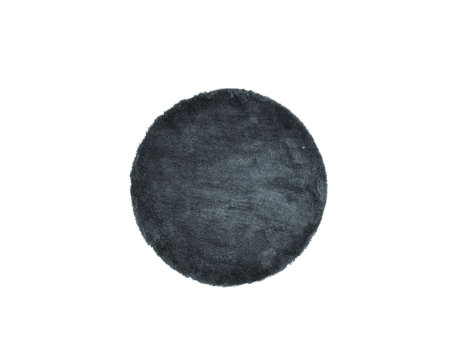 Tapis Shaggy tufté à la main 100x100 cm anthracite Cozy