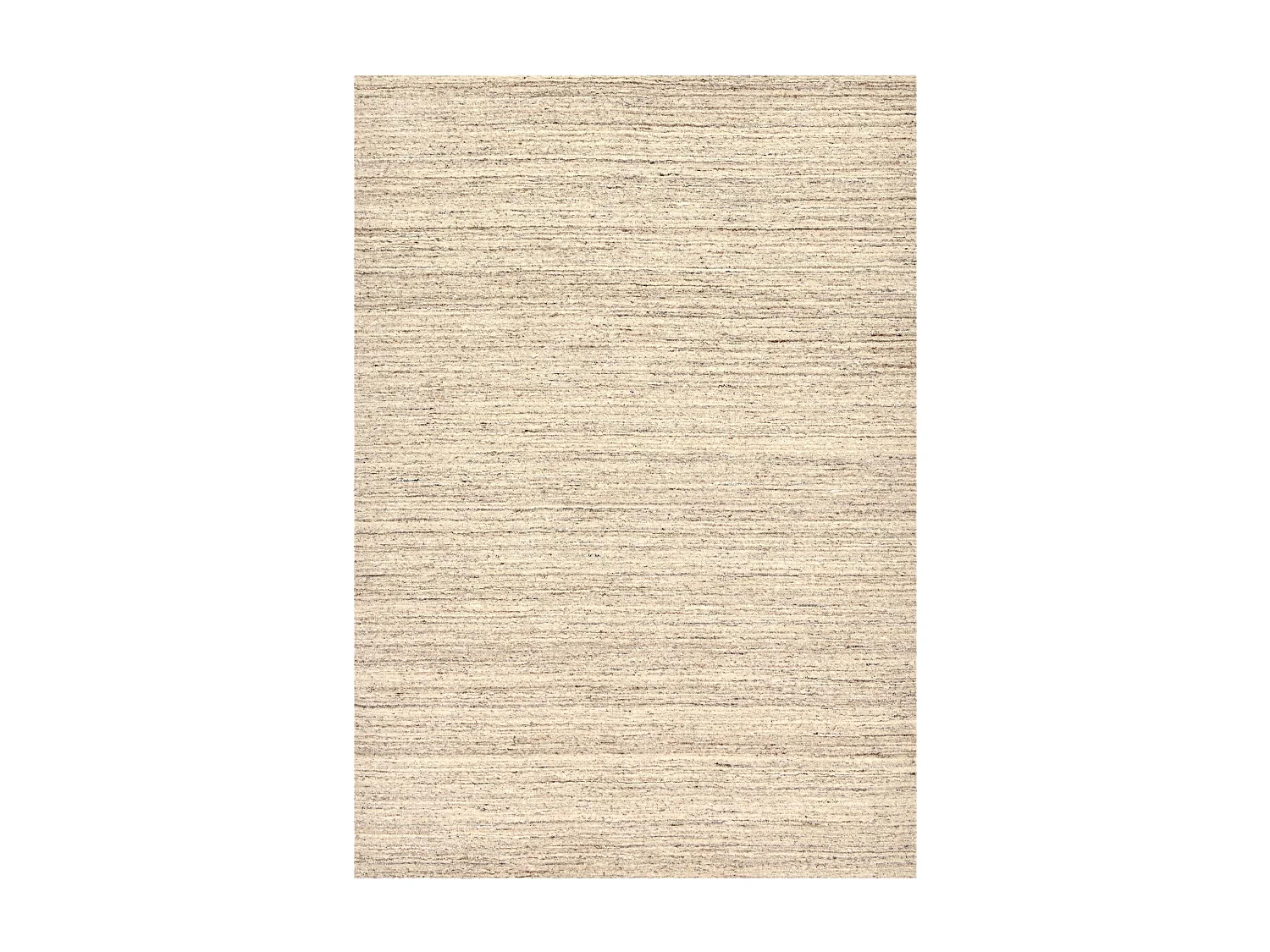 Handgeweven UNI wollen tapijt 60x90 cm beige natuur Pure