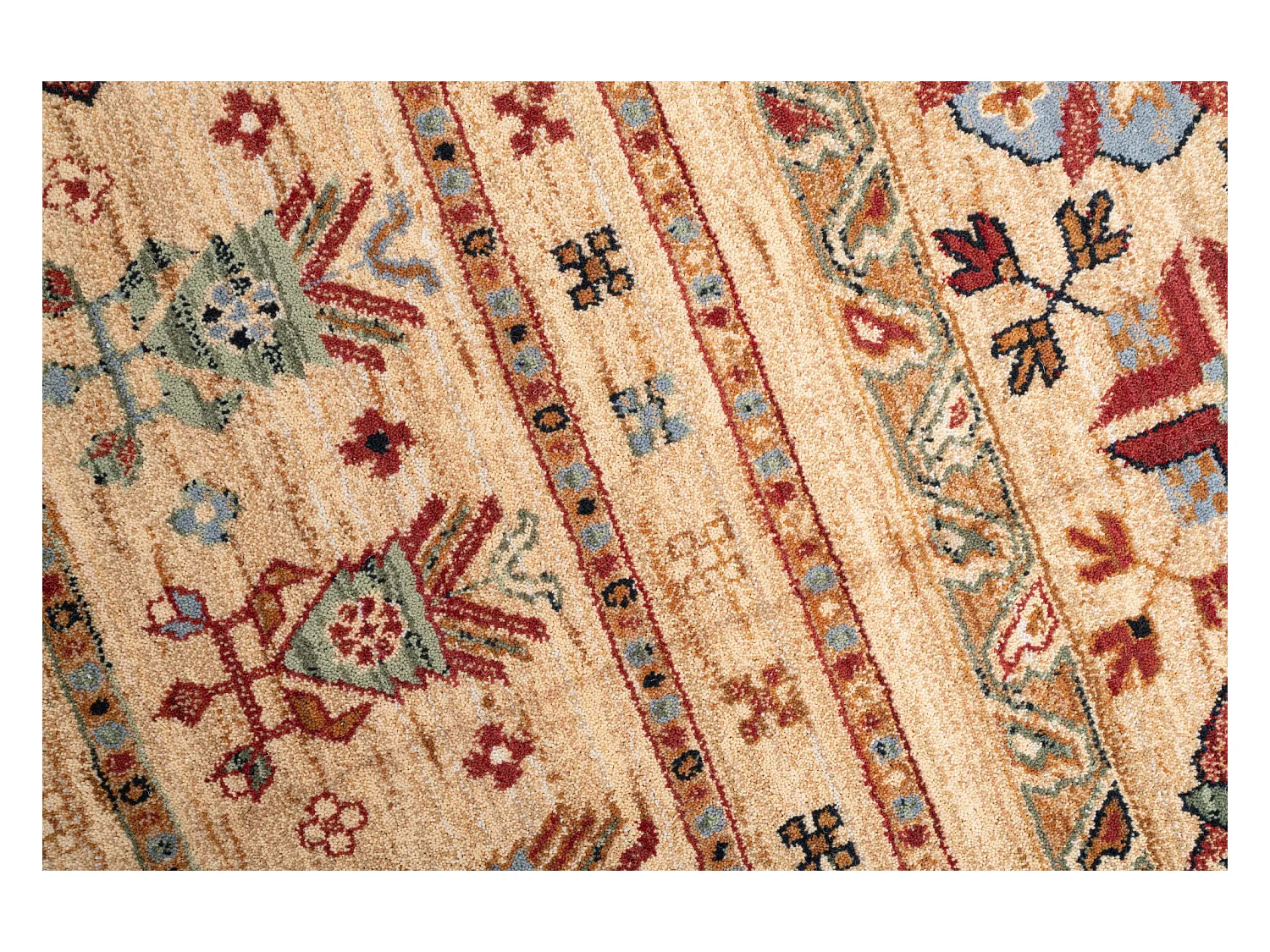 Tapis d'Orient tissé en laine  300x380 cm beige Saharna