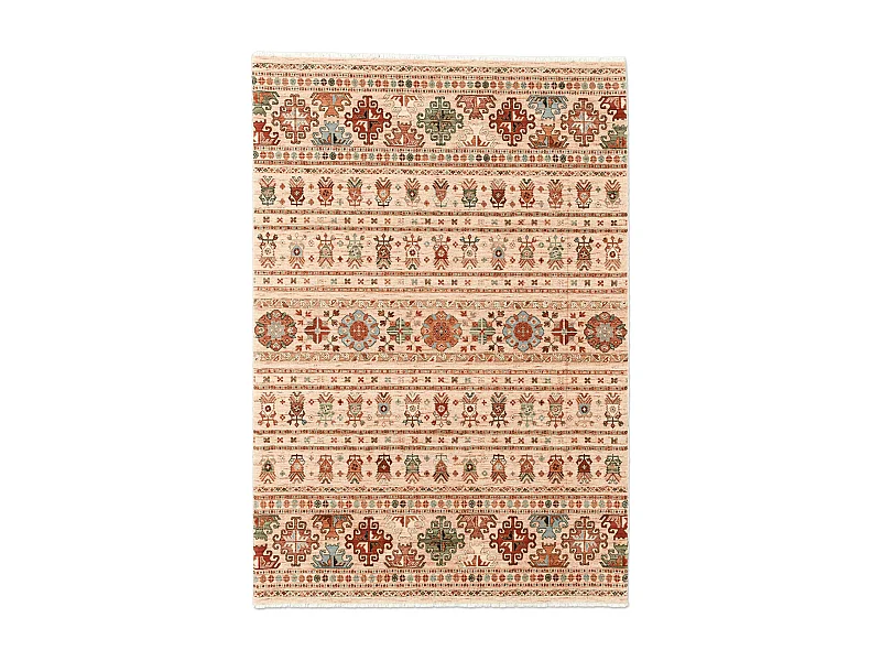 Geweven oosters tapijt van wol  300x380 cm beige Saharna