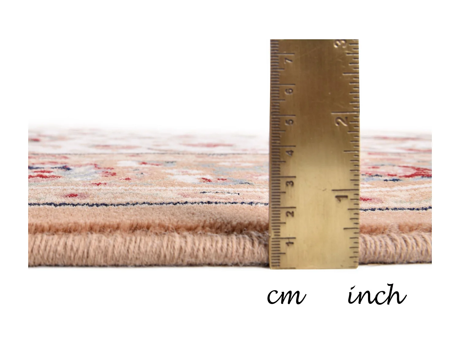 Tapis d'Orient tissé avec bordure 66x120 cm beige Dolna