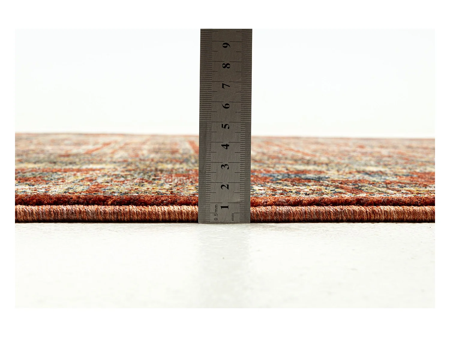 Tapis à bordure de style oriental  240x340 cm rouge multi Beatrice