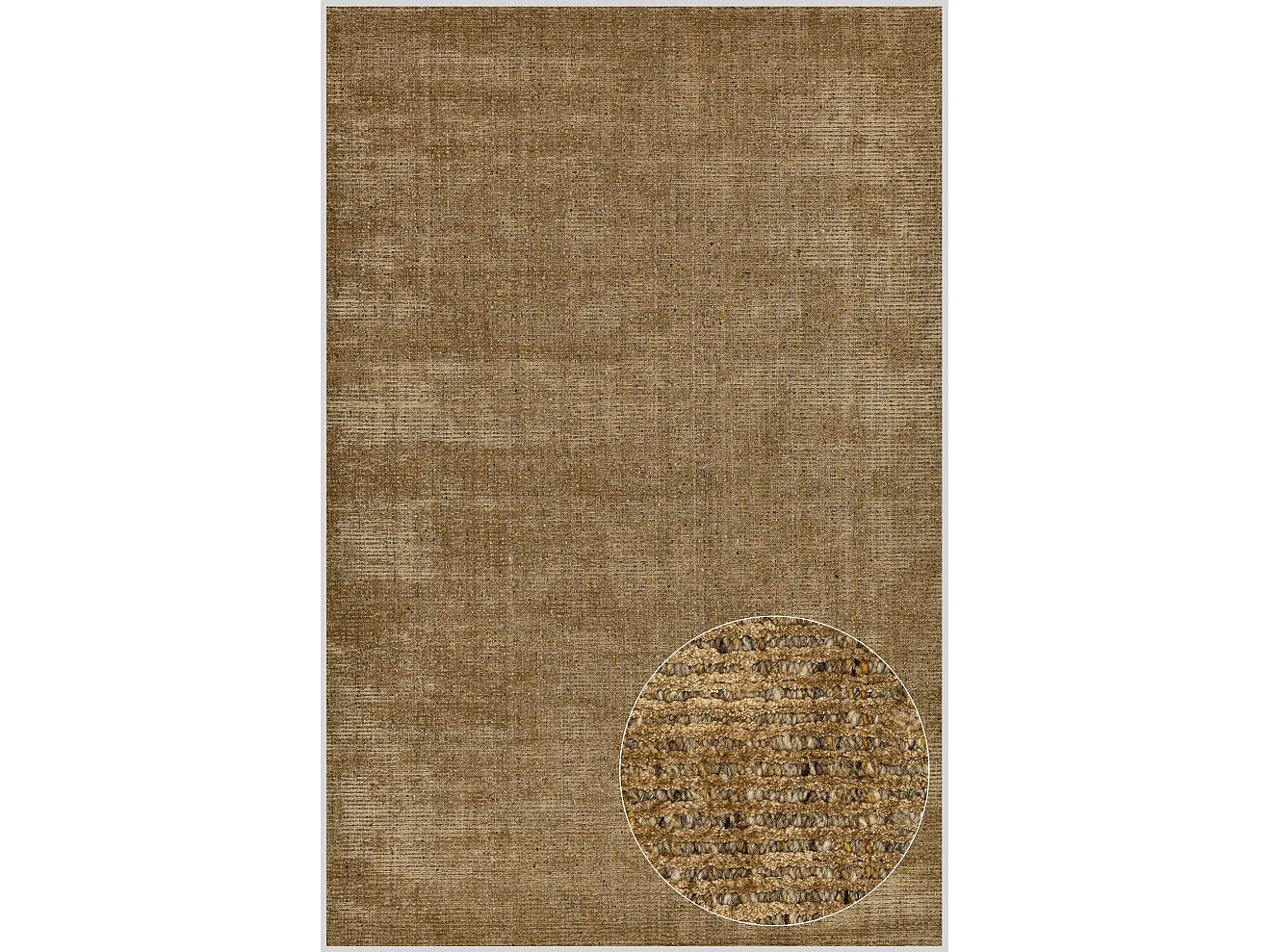Tapis UNI rayé en viscose et laine 90x160 cm or Venus