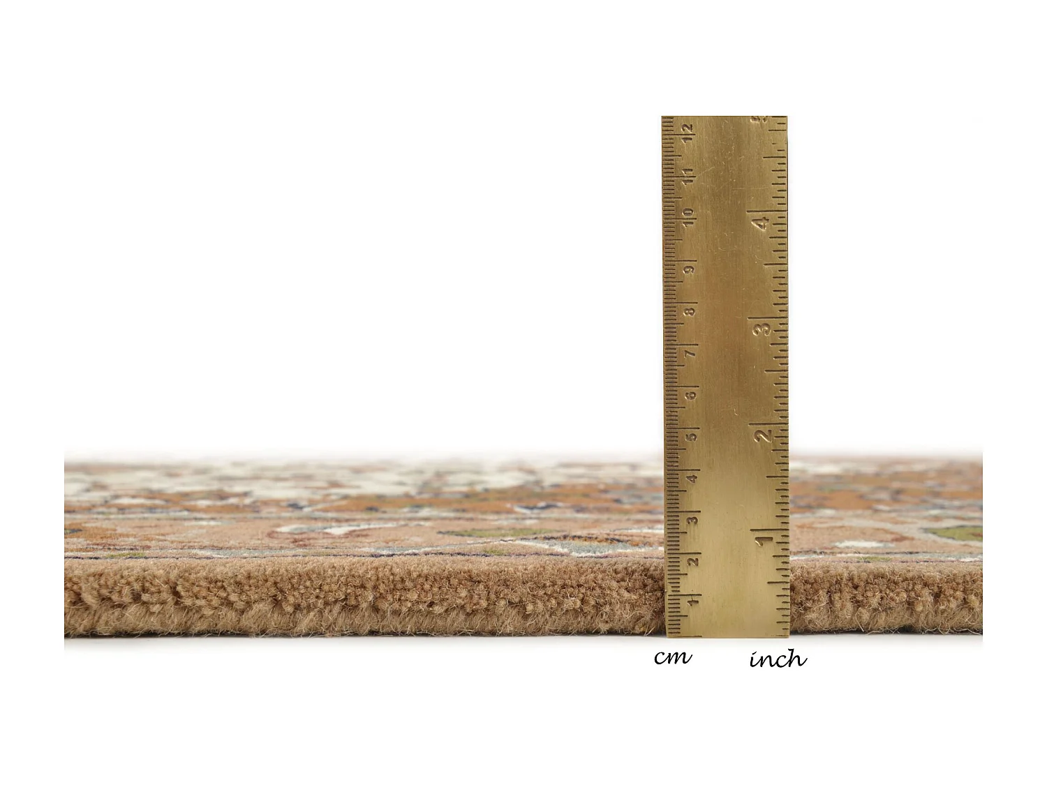 Tapis d'Orient tufté à la main en laine 70x140 cm beige Royal Orient