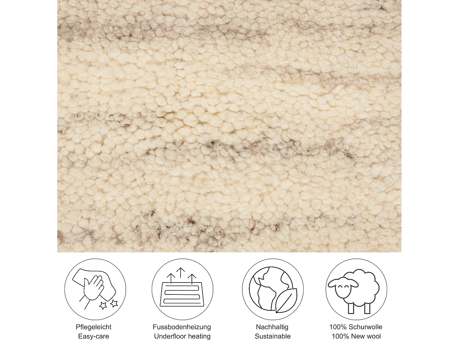 Tapete berbere feito à mão em lã 120x180 cm jaspe Hadj