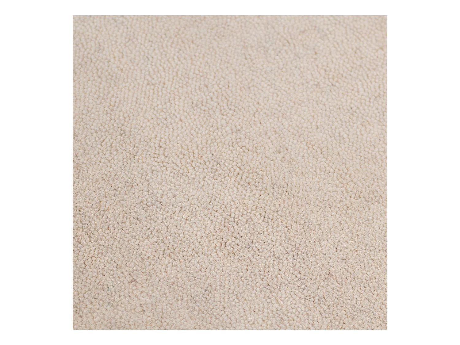 Handgewebter UNI Teppich 190x290 cm Cream Holi