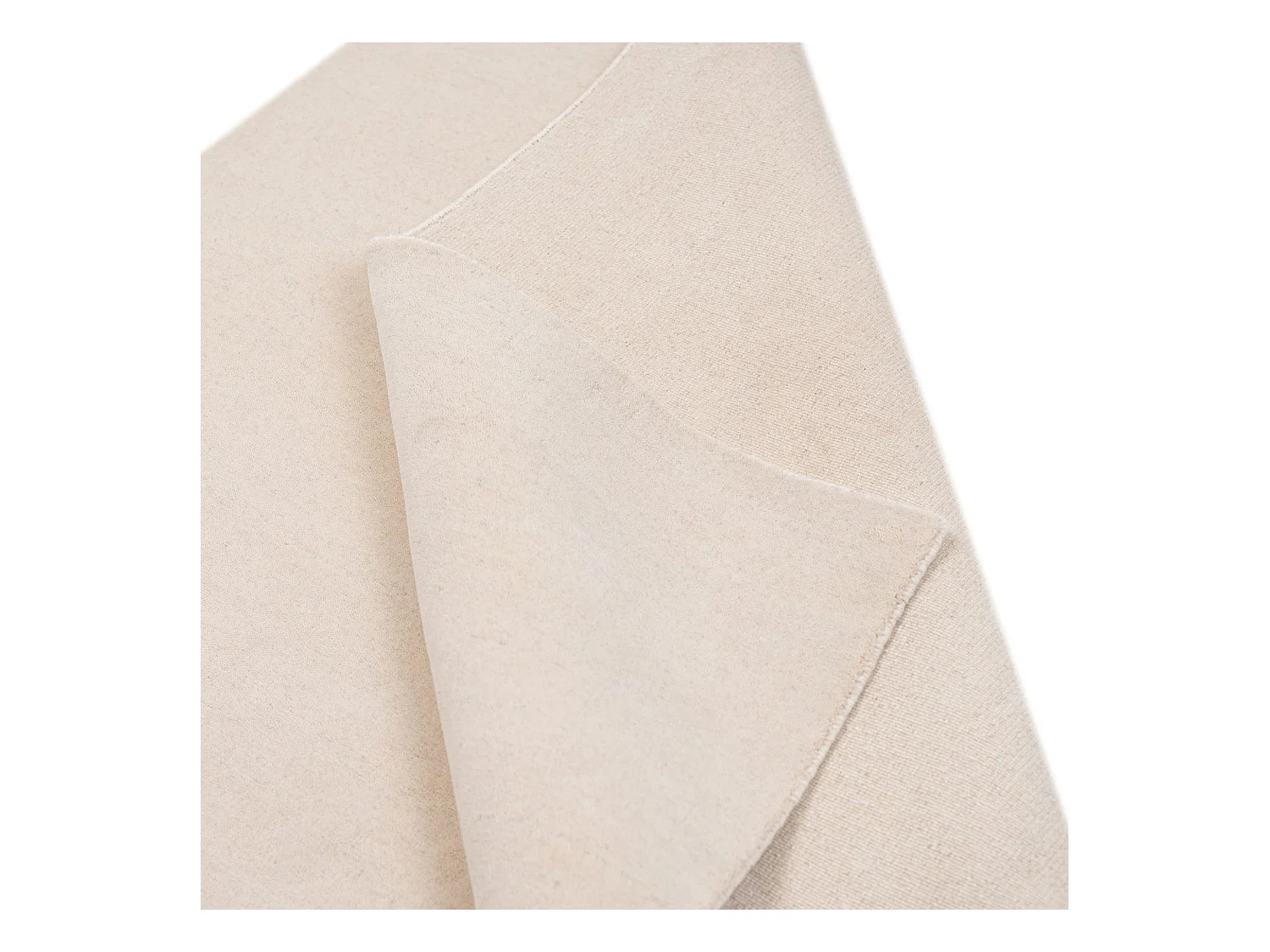 Handgewebter UNI Teppich 190x290 cm Cream Holi