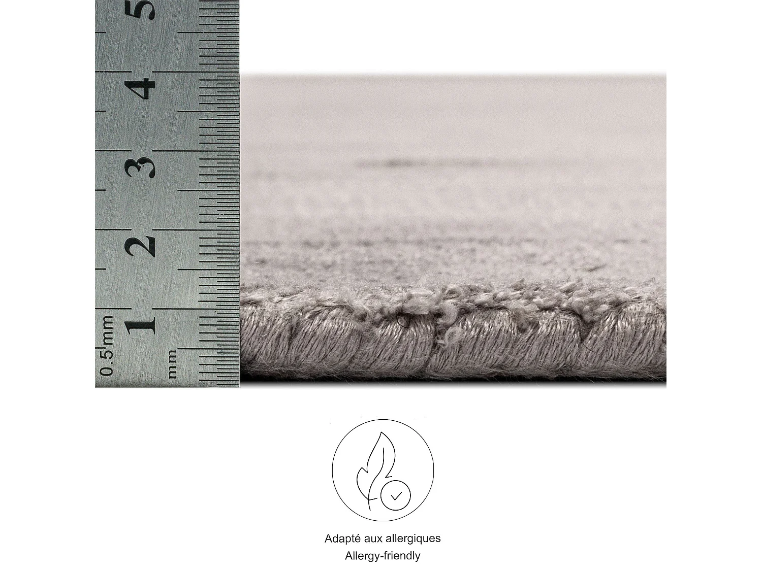 Tapis tissé à la main en viscose240x340 cm gris Star