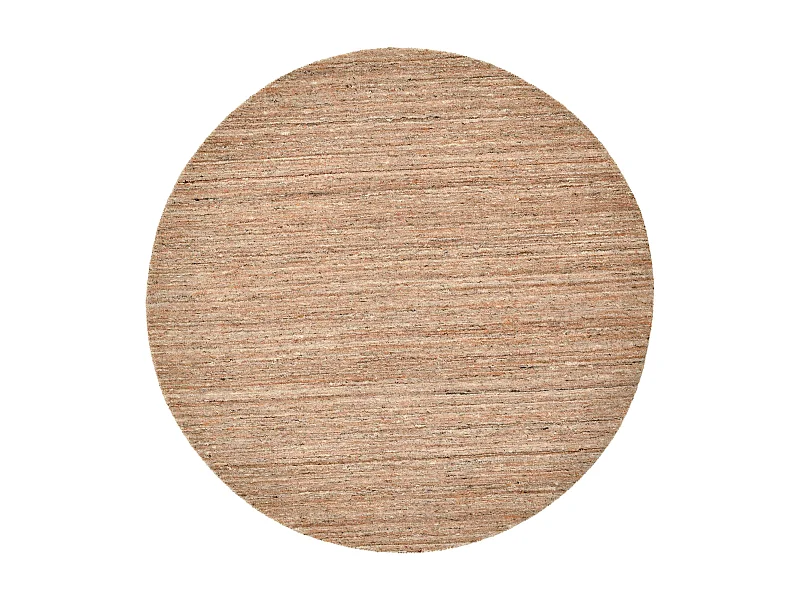 Tapete de lã UNI tecido à mão 100x100 cm ocre Pure